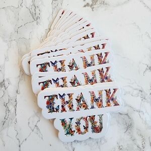 48 THANK YOU FLORAL CARDS
